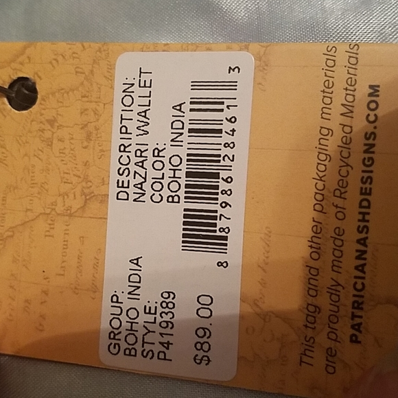 Patricia Nash nazari wallet boho India - Picture 6 of 6